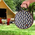 Odoland Stainless Steel Camping Mess Kit for Family & 2 Person, Cooking Tableware Utensils with Plates Bowls Forks Spoons Knives & Savings Bag for Camping, Backpacking, Hiking, Picnic, 2 Person Set