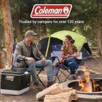 Coleman Portable Camping Chair with 4-Can Cooler, Cushioned Seat & Back with Side Pockets & Cup Holder, Carry Bag Included, Great for Camping, Tailgating, Firepits, Patio, & More