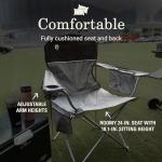 Coleman Portable Camping Chair with 4-Can Cooler, Cushioned Seat & Back with Side Pockets & Cup Holder, Carry Bag Included, Great for Camping, Tailgating, Firepits, Patio, & More