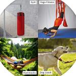 Carabiner Clip, 4 Pack, 855lbs，3" Iron Heavy Duty Caribeaners for Hammocks, Camping Accessories, Hiking, Keychains，Outdoors and Gym etc, Small Carabiners for Dog Leash, Harness and Key Ring, Black