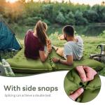 Kdti Camping Sleeping Pad with Pillow, Built-in Foot Pump Inflatable Sleeping Pad, Ultralight Air Mattress, Durable Waterproof Camping Pad for for Tent, Backpacking, Hiking