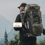 Audoyon Folding Camping Table - Small Outdoor Table with Storage Bag - Adjustable Height 14.2'' & 18.9'', Portable Lightweight Aluminum Foldable Side Table for Picnic, BBQ, Beach & Tailgating