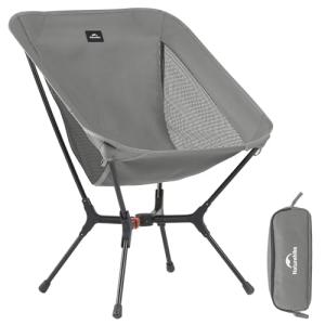 Naturehike YL01 Snap Camping Chair, 1 Second Setup Frame, 441lb Capacity, Portable Backpacking Chair with Storage Bag, Lightweight & Compact Folding Camp Chair for Backpacking Camping Fishing
