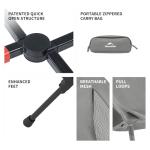 Naturehike YL01 Snap Camping Chair, 1 Second Setup Frame, 441lb Capacity, Portable Backpacking Chair with Storage Bag, Lightweight & Compact Folding Camp Chair for Backpacking Camping Fishing