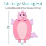 JOIEDOMI Kids Sleeping Bag Toddler Nap Mat with Pillow & Blanket 60" x 39" for Kids Ages 3+ Soft Plush Sleeping Mat Unicorn for Preschool and Boys Girls Kindergarten Daycare Sleepover