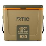 RTIC 16 Qt Road Trip Cooler, Hard Insulated Portable with Strap and Handle for Outdoor, Beach, Picnic, Camping, Sports, Travel, Trailblazer