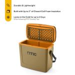 RTIC 16 Qt Road Trip Cooler, Hard Insulated Portable with Strap and Handle for Outdoor, Beach, Picnic, Camping, Sports, Travel, Trailblazer