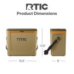 RTIC 16 Qt Road Trip Cooler, Hard Insulated Portable with Strap and Handle for Outdoor, Beach, Picnic, Camping, Sports, Travel, Trailblazer