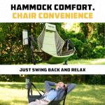 Wise Owl Outfitters Hammock Chair for Adults – Comfortable Portable Folding Rocking Camping Chair with Carry Bag – Great for Lawn, Campsite & Outdoors