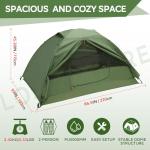 Clostnature Crux Lightweight Tent for Backpacking - 2 Person Ultralight Backpacking Tent, Waterproof Easy Setup Camping Tent, Hiking Tents for Outdoor, Hiking and Mountaineering