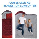 oaskys Camping Sleeping Bag - 3 Season Warm & Cool Weather - Summer Spring Fall Lightweight Waterproof for Adults Kids - Camping Gear Equipment, Traveling, and Outdoors