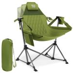 TIMBER RIDGE Hammock Camping Chair, Oversized Swinging Hammock Chair with Adjustable Back and Seat for Outdoor Lawn, Sports, Supports 400lbs, Green