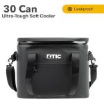 RTIC Ultra-Tough Soft Cooler 30 Can, Insulated Bag Portable Ice Chest Box for Lunch, Beach, Drink, Beverage, Travel, Camping, Picnic, Car, Trips, Floating Cooler Leak-Proof with Zipper, Black