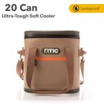 RTIC Ultra-Tough Soft Cooler 20 Can, Insulated Bag Portable Ice Chest Box for Lunch, Beach, Drink, Beverage, Travel, Camping, Picnic, Car, Trips, Floating Cooler Leak-Proof with Zipper, Tan