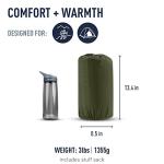 Sea to Summit Camp Plus Self-Inflating Foam Sleeping Mat for Camping, Rectangular - Large (79 x 25 x 3 inches)