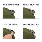 Sea to Summit Camp Plus Self-Inflating Foam Sleeping Mat for Camping, Rectangular - Large (79 x 25 x 3 inches)