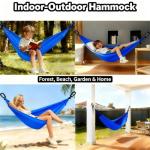 2Pack Hammocks| Camping Hammock | Portable Outdoor Hammock Set | for Hiking, Backpacking and Camping | 2pcs(Blue)