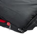 PO PO BEAR Zero Degree Sleeping Bag for Adults 100% Cotton Flannel Tall and Big (Black, 84" x 40" Right Zip)