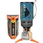 Jetboil Flash 1.0L Portable Fast Boil Stove for Camping and Backpacking with 1-Step Auto Ignition, New for 2025, Propane/Isobutane Burner with Cooking Cup, Ocean Topo