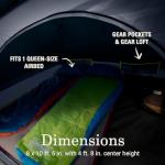 Coleman Skydome 4-Person Screen Room Camping Tent with Dark Room Technology