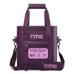 RTIC 20 Can Ultra-Tough Soft Cooler Pro, Leakproof Cooler, Waterproof Zipper, Plum