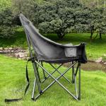 Bolosy Oversized Camping Chairs for Adults Heavy Duty Padded Portable Lawn Chairs Outdoor Folding Chairs XL Camp Chairs with Cup Holder Suproot 500 lbs, Gray Plaid