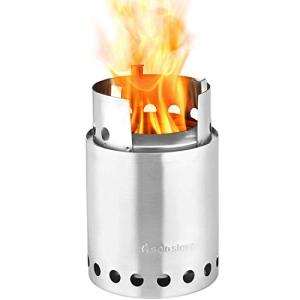 Solo Stove Titan Camping Stove Portable Stove for Backpacking and Outdoor Cooking Great Stainless Steel Camping Backpacking Stove Compact Wood Stove Design-No Batteries or Liquid Fuel Canisters Needed