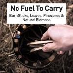 Solo Stove Titan Camping Stove Portable Stove for Backpacking and Outdoor Cooking Great Stainless Steel Camping Backpacking Stove Compact Wood Stove Design-No Batteries or Liquid Fuel Canisters Needed