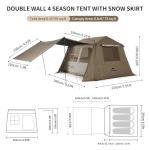 Naturehike Village Camping Tent,4/6/8 Person Tents for Camping, 60S Easy Setup Instant Tent for Family Camping, Car Camping