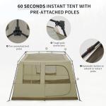 Naturehike Village Camping Tent,4/6/8 Person Tents for Camping, 60S Easy Setup Instant Tent for Family Camping, Car Camping