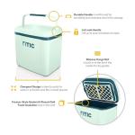 RTIC 8 QT Road Trip Personal Cooler, Small, Compact, Insulated, Portable Ice Chest Box for Food, Drink, Beverage, Beach, Camping, Picnic, Fishing, Boat, 12-Can Capacity, Fresh Mint/Marine