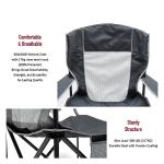 SUNNYFEEL UNNYFEEL Oversized Folding Camping Chair 500 LBS Heavy Duty Lawn Chairs with Portable Folding with Armrest, Cup Holder, Pocket ＆Bag for Outdoor Camping/Beach/Travel/Picnic/Fishing