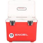 Engel UC7 7.5qt Leak-Proof, Air Tight, Drybox Cooler and Small Hard Shell Lunchbox for Men and Women in Red