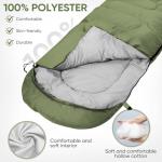 OBTANIM Sleeping Bags Portable Waterproof Camping Sleeping Bag for Adults Kids 4 Seasons Cold Weather or Warm Backpacking Hiking Mountaineering Indoor Outdoor Use (Green)