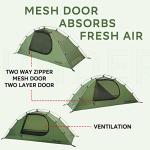 1-Person Backpacking Tent for 4-Season - Winter Waterproof Tent for One Person, Lightweight Camping Gear for Backpacking, Easy Set Up Cold Weather Essentials by Underwood Aggregator