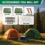 Vela Camping Tent for 2 Person, 4 Person, 6 Person - Waterproof Two Person Tents for Camping, Small Easy Up Tent for Family, Outdoor, Kids, Scouts in All Weather and All Season by Clostnature