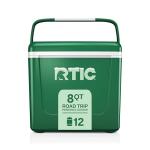 RTIC 8 QT Road Trip Personal Cooler, Small, Compact, Insulated, Portable Ice Chest Box for Food, Drink, Beverage, Beach, Camping, Picnic, Fishing, Boat, 12-Can Capacity, Apres Ski