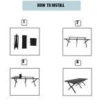 Evolve Heritage Collection Portable Low Alluminum Roll Up Travel Folding Table for Beach, Camping, & Picnic – Compact, Lightweight, Multi-Purpose for Indoor & Outdoor Use (Black)