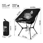 ONETIGRIS OasisFlex Camping Chair,Portable Chair with Carry Bag,Great for Camping,Beach,Picnic,Park,Lawn,Sports and Outdoor Events