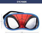 Marvel Spiderman 3 Piece Sleepover Set - Cozy & Warm Kids Slumber Bag with Pillow & Eye Mask (Official Marvel Product)