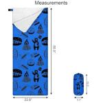 KidzAdventure Ultralight 3 Season Kids Sleeping Bag | 50F- 70F Indoor/Outdoor Sleeping Bag for Boys, Girls, Toddlers and Youth | Ultra Compact, Ideal for Camping and Sleepover