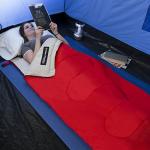 Sleeping Bag ? 2-Season with Carrying Bag for Adults and Kids ? Spirit Lake Sleeping Bag for Camping and Festivals by Wakeman Outdoors (Red)