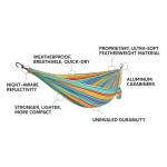 GRAND TRUNK TrunkTech Double Hammock | Strong, Lightweight & Compact 11' Hammock for Outdoor, Hiking, Backpacking & Travel - Weather-Proof, Ultra-Soft, Reflective Loops, 500lb Capacity (Navy/Green)