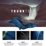 GRAND TRUNK TrunkTech Double Hammock | Strong, Lightweight & Compact 11' Hammock for Outdoor, Hiking, Backpacking & Travel - Weather-Proof, Ultra-Soft, Reflective Loops, 500lb Capacity (Navy/Green)