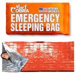 Emergency Sleeping Bag 1 Pack | for Survival Gear and Supplies Life Bivy Sack Waterproof Mylar Emergency Blankets for Survival Kit Car Camping Gear Hiking Tac Bivvy Go Bag Supplies Sleep Sacks Shelter