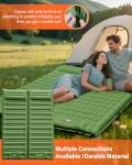 A2C 2025 Stocking Stuffers Foot Pump Thick Camping Sleeping Pad Will Built-in Pillow, Extra Support Air Columns, Ideas, Camping Essentials, Green