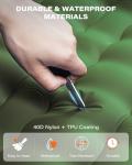 A2C 2025 Stocking Stuffers Foot Pump Thick Camping Sleeping Pad Will Built-in Pillow, Extra Support Air Columns, Ideas, Camping Essentials, Green