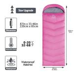 Friendriver XL Size Upgraded Version of Camping Sleeping Bag 4 Seasons Warm and Cool, Lighter Weight, Adults and Children Can Use Waterproof Camping Bag, Travel and Outdoor Activities