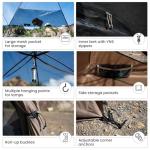 OneTigris JOVIAN 4 Person Camping Tent 3 Season Family Shelter Easy Setup Outdoor Backpacking with 2000mm Outer Rainfly, 5000mm Bottom & Waterproof Floor Mat