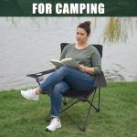 Lightweight Camping Chair for Adults and Teens, 264LBS Capacity Foldable Portable Chair with Carrying Bag, Compact Design for Camping, Beach, Picnic and Outdoor Activities